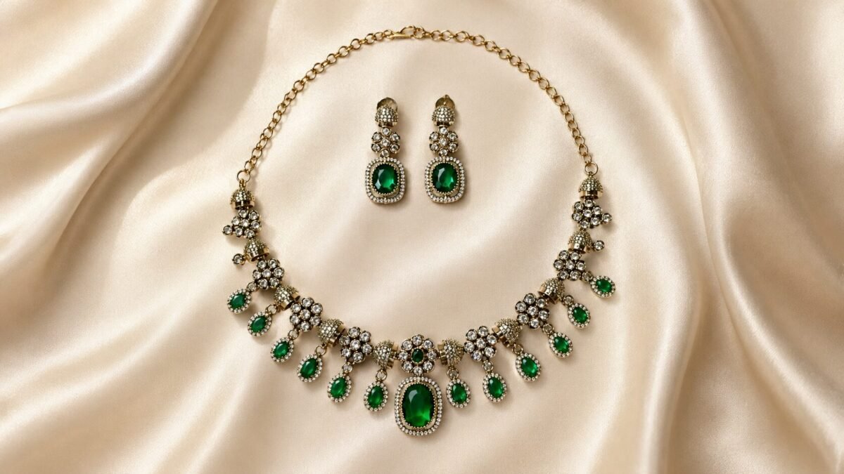 Floral Drape Necklace Set - Image 5