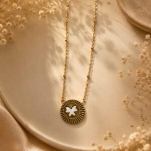 Butterfly Halo Necklace