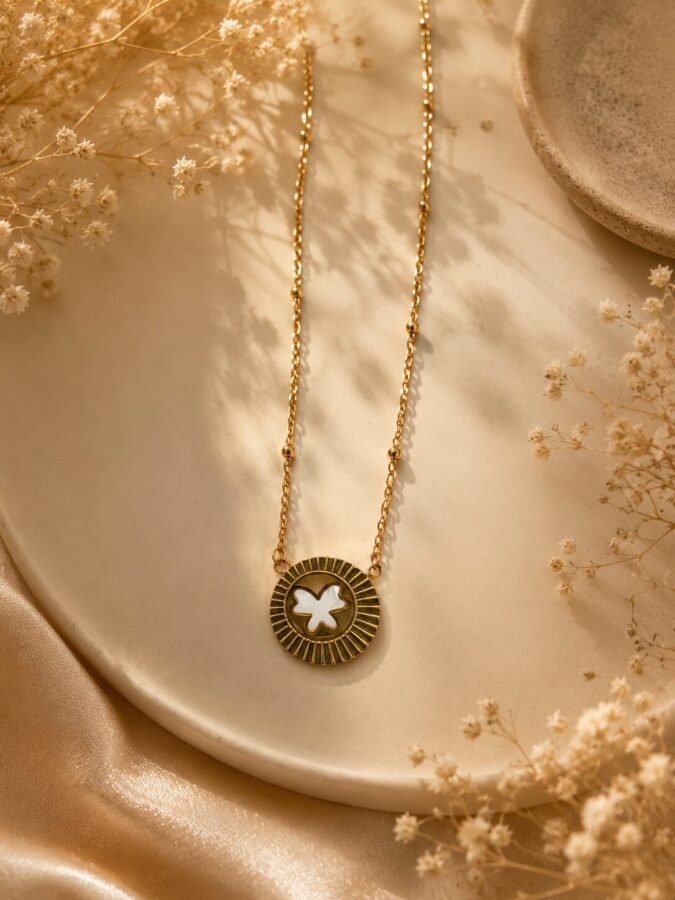 Butterfly Halo Necklace